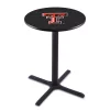 Holland Bar Stool Co. 36" Blk Wrinkle Texas Tech Pub Table, 36" dia. Top -Kitchen & Dining Furniture Sales Store Holland20Bar20Stool20Co L211TXTech