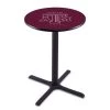 Holland Bar Stool Co. 36" Blk Wrinkle Texas A&M Pub Table