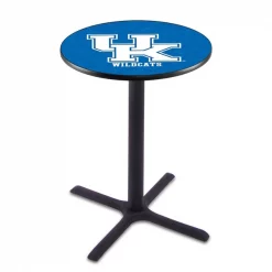 Holland Bar Stool Co. 36" Blk Wrinkle Kentucky "UK" Pub Table