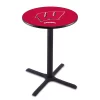 Holland Bar Stool Co. 36" Blk Wrinkle Wisconsin "W" Pub Table, 36" dia. Top -Kitchen & Dining Furniture Sales Store Holland20Bar20Stool20Co L211Wisc W 1