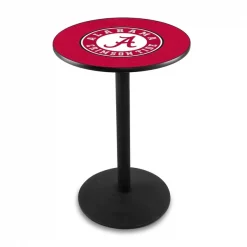 Holland Bar Stool Co. 36" Blk Wrinkle Alabama Pub Table, 36" dia. Top