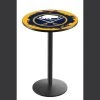 Holland Bar Stool Co. 42" Blk Wrinkle Buffalo Sabres Pub Table, 36" dia. Top -Kitchen & Dining Furniture Sales Store Holland20Bar20Stool20Co L214BufSab