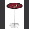Holland Bar Stool Co. 36" Chrome Arizona Coyotes Pub Table -Kitchen & Dining Furniture Sales Store Holland20Bar20Stool20Co L214CHAriCoy 1