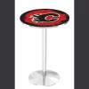 Holland Bar Stool Co. 42" Chrome Calgary Flames Pub Table -Kitchen & Dining Furniture Sales Store Holland20Bar20Stool20Co L214CHCalFla