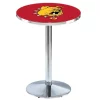 Holland Bar Stool Co. 36" Chrome Ferris State Pub Table, 36" dia. Top -Kitchen & Dining Furniture Sales Store Holland20Bar20Stool20Co L214CHFerrSt 1