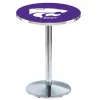 Holland Bar Stool Co. 36" Chrome Kansas State Pub Table, 36" dia. Top -Kitchen & Dining Furniture Sales Store Holland20Bar20Stool20Co L214CHKnsasS