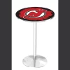 Holland Bar Stool Co. 42" Chrome New Jersey Devils Pub Table -Kitchen & Dining Furniture Sales Store Holland20Bar20Stool20Co L214CHNJDevl