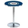 Holland Bar Stool Co. 42" Chrome U.S. Navy Pub Table, 36" dia. Top -Kitchen & Dining Furniture Sales Store Holland20Bar20Stool20Co L214CHNavy