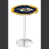 Holland Bar Stool Co. 36" Chrome Nashville Predators Pub Table, 36" dia. Top -Kitchen & Dining Furniture Sales Store Holland20Bar20Stool20Co L214CHNshPre