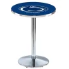 Holland Bar Stool Co. 42" Chrome Penn State Pub Table, 36" dia. Top