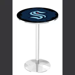 Holland Bar Stool Co 42" Chrome Seattle Kraken Pub Table