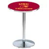 Holland Bar Stool Co. 36" Chrome USC Trojans Pub Table -Kitchen & Dining Furniture Sales Store Holland20Bar20Stool20Co L214CHSouCal