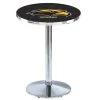 Holland Bar Stool Co. 42" Chrome Southern Miss Pub Table, 36" dia. Top -Kitchen & Dining Furniture Sales Store Holland20Bar20Stool20Co L214CHSouMis