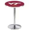 Holland Bar Stool Co. 36" Chrome Virginia Tech Pub Table -Kitchen & Dining Furniture Sales Store Holland20Bar20Stool20Co L214CHVATech
