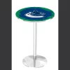 Holland Bar Stool Co. 36" Chrome Vancouver Canucks Pub Table -Kitchen & Dining Furniture Sales Store Holland20Bar20Stool20Co L214CHVanCan 1