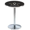 Holland Bar Stool Co. 36" Chrome Vanderbilt Pub Table, 36" dia. Top -Kitchen & Dining Furniture Sales Store Holland20Bar20Stool20Co L214CHVander