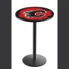 Holland Bar Stool Co. 42" Blk Wrinkle Calgary Flames Pub Table -Kitchen & Dining Furniture Sales Store Holland20Bar20Stool20Co L214CalFla 1