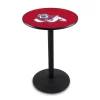 Holland Bar Stool Co. 42" Blk Wrinkle Fresno State Pub Table, 36" dia. Top -Kitchen & Dining Furniture Sales Store Holland20Bar20Stool20Co L214FresSt 1