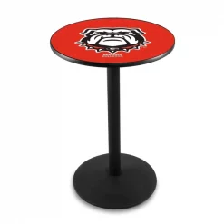 Holland Bar Stool Co. 36" Blk Wrinkle Georgia "Bulldog" Pub Table