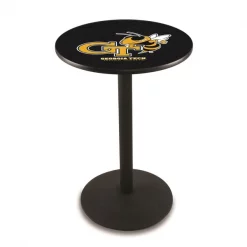 Holland Bar Stool Co. 36" Blk Wrinkle Georgia Tech Pub Table