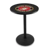 Holland Bar Stool Co. 42" Blk Wrinkle U.S. Marines Pub Table, 36" dia. Top -Kitchen & Dining Furniture Sales Store Holland20Bar20Stool20Co L214Marine