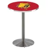 Holland Bar Stool Co. 42" Stainless Steel Ferris State Pub Table, 36" dia. Top -Kitchen & Dining Furniture Sales Store Holland20Bar20Stool20Co L214SSFerrSt