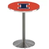 Holland Bar Stool Co. 42" Stainless Steel Illinois Pub Table, 36" dia. Top -Kitchen & Dining Furniture Sales Store Holland20Bar20Stool20Co L214SSIlliniU 1