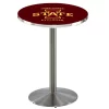 Holland Bar Stool Co. 42" Stainless Steel Iowa State Pub Table, 36" dia. Top -Kitchen & Dining Furniture Sales Store Holland20Bar20Stool20Co L214SSIowaSt