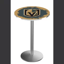Holland Bar Stool Co. 42" Stainless Steel Vegas Golden Knights Pub Table