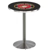 Holland Bar Stool Co. 42" Stainless Steel U.S. Marines Pub Table, 36" dia. Top -Kitchen & Dining Furniture Sales Store Holland20Bar20Stool20Co L214SSMarine