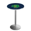 Holland Bar Stool Co. 36" Stainless Steel Notre Dame Shamrock Pub Table -Kitchen & Dining Furniture Sales Store Holland20Bar20Stool20Co L214SSNDxxShm 2