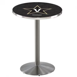 Holland Bar Stool Co. 42" Stainless Steel Vanderbilt Pub Table