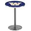 Holland Bar Stool Co. 42" Stainless Steel Washington Pub Table, 36" dia. Top
