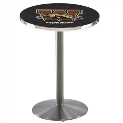 Holland Bar Stool Co. 42" Stainless Steel Western Michigan Pub Table