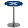 Holland Bar Stool Co. 42" Stainless Steel Xavier Pub Table, 36" dia. Top
