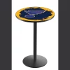 Holland Bar Stool Co. 36" Blk Wrinkle St Louis Blues Pub Table, 36" dia. Top -Kitchen & Dining Furniture Sales Store Holland20Bar20Stool20Co L214STLBlu 1