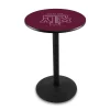 Holland Bar Stool Co. 42" Blk Wrinkle Texas A&M Pub Table, 36" dia. Top -Kitchen & Dining Furniture Sales Store Holland20Bar20Stool20Co L214TexA M 2