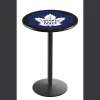 Holland Bar Stool Co. 42" Blk Wrinkle Toronto Maple Leafs Pub Table -Kitchen & Dining Furniture Sales Store Holland20Bar20Stool20Co L214TorMpl