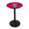 Holland Bar Stool Co. 42" Blk Wrinkle Wisconsin "Badger" Pub Table -Kitchen & Dining Furniture Sales Store Holland20Bar20Stool20Co L214WI Bdg