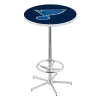 Holland Bar Stool Co. 42" Chrome St Louis Blues Pub Table, 36" dia. Top -Kitchen & Dining Furniture Sales Store Holland20Bar20Stool20Co L216STLBlu
