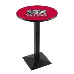 Holland Bar Stool Co. 36" Blk Wrinkle Alabama Pub Table, 36" dia. Top