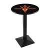 Holland Bar Stool Co. 36" Blk Wrinkle Arizona State Pub Table, Pitchfork, 36" dia. Top -Kitchen & Dining Furniture Sales Store Holland20Bar20Stool20Co L217ArizSt F