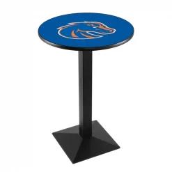 Holland Bar Stool Co. 36" Blk Wrinkle Boise State Pub Table, 36" dia. Top