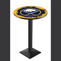 Holland Bar Stool Co. 36" Blk Wrinkle Buffalo Sabres Pub Table