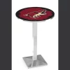 Holland Bar Stool Co. 36" Chrome Arizona Coyotes Pub Table