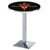 Holland Bar Stool Co. 36" Chrome Arizona State Pub Table, Pitchfork