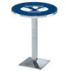 Holland Bar Stool Co. 42" Chrome Brigham Young Pub Table, 36" dia. Top -Kitchen & Dining Furniture Sales Store Holland20Bar20Stool20Co L217CHBrigYn