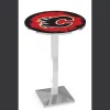 Holland Bar Stool Co. 36" Chrome Calgary Flames Pub Table, 36" dia. Top -Kitchen & Dining Furniture Sales Store Holland20Bar20Stool20Co L217CHCalFla