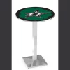 Holland Bar Stool Co. 36" Chrome Dallas Stars Pub Table, 36" dia. Top -Kitchen & Dining Furniture Sales Store Holland20Bar20Stool20Co L217CHDalSta