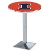 Holland Bar Stool Co. 42" Chrome Illinois Pub Table, 36" dia. Top -Kitchen & Dining Furniture Sales Store Holland20Bar20Stool20Co L217CHIlliniU